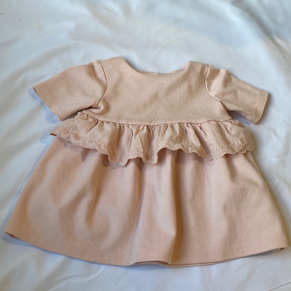 Tahari Pink Ruffled Dress